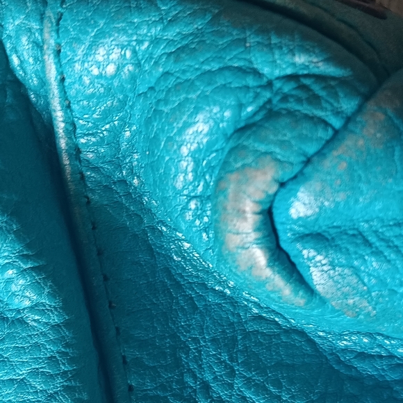 ANABAGLISH Large Turqoise Leather Boho Crossbody Handbag ⚘️ - Picture 11 of 13